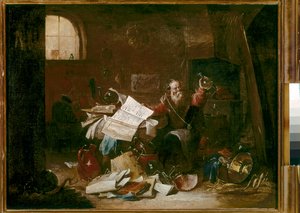 Alchemik autorstwa David the Younger (attr. to) Teniers