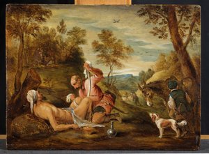 Dobry Samarytanin, The autorstwa David Teniers the Younger