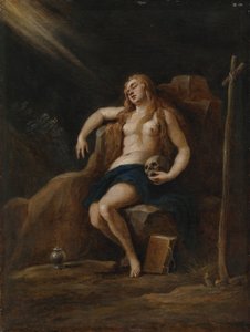 Maria Magdalena na pustkowiu, wg Jacopo Palmy, Młodsza autorstwa David Teniers the Younger