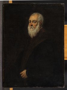 Portret brodatego mężczyzny wg Jacopo Tintoretto