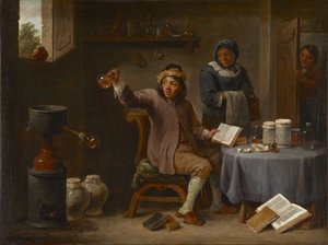 Wizyta lekarza autorstwa David Teniers the Younger