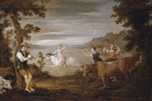Gwałt Europy, 1654-56 autorstwa David Teniers the Younger