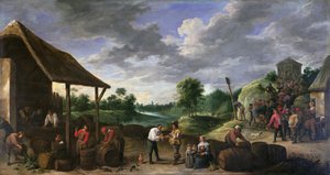Zbiór wina autorstwa David Teniers the Younger