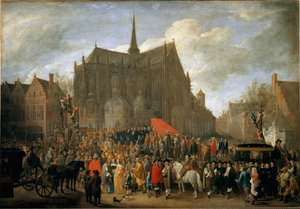 Gra papegai w Brukseli (Malarstwo autorstwa David Teniers the Younger