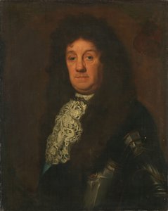 Portret Cornelisa Trompa (1629-91), wiceadmirała Holandii i Fryzji Zachodniej autorstwa David van der Plas