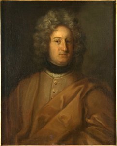 Christopher Polhammar (Pohlem), uczony, wynalazca i szwedzki przemysłowiec - Portret Christophera Polhema (1661-1751), autorstwa Kraffta, Davida, von (1655-1724). Olej na płótnie. Wymiar: 78x63,5 cm. Muzeum Narodowe w Sztokholmie