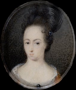 Miniatura Hedvig Sofia, księżniczki Szwecji, ok. 1700 (gwasz)
