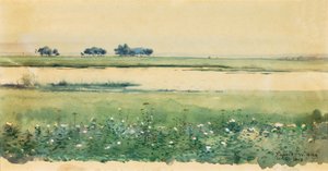 Krajobraz z bagnami, 1898.