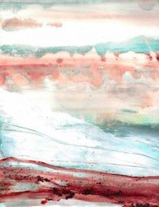 „Abstrakcyjny horyzont oceanu” autorstwa Deb Chaney