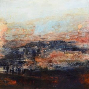 Ziemista, abstrakcyjna panorama autorstwa Deb Chaney