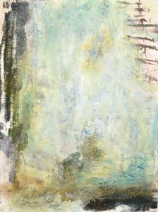 Eteryczna zieleń – abstrakcja autorstwa Deb Chaney