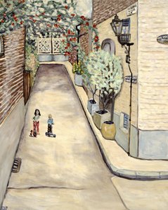 Watch House Hampstead, 2017 (akryl na płótnie) autorstwa Deborah Eve Alastra