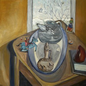 Zimowe cienie, 2015 (akryl na płótnie) autorstwa Deborah Eve Alastra