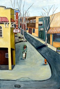 Winter St. Johns, 2016 (akryl na płótnie) autorstwa Deborah Eve Alastra