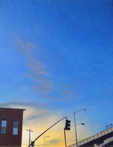 Brooklyn Twilight by the BQE, 2012 (olej na płótnie)