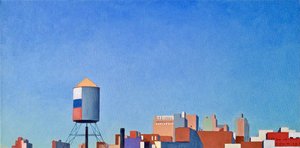 Brooklyn View From 4-t, 2012 (olej na płótnie)