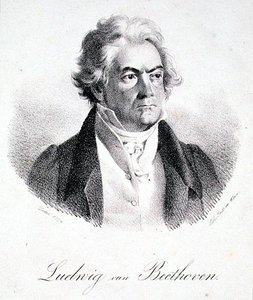 Ludwig van Beethoven (1770-1827) 1824 (lito) autorstwa Deker Deker
