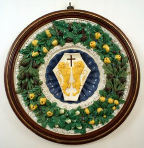 Herb rodziny Lotteringhi della Stufa autorstwa Della Robbia (workshop of)