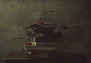 Jesienne książki i jagody