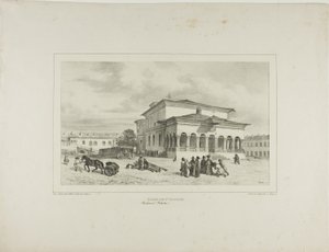 Cerkiew św. Jerzego, Bukareszt, Wołoszczyzna, 13 lipca 1837 r. autorstwa Denis Auguste Marie Raffet