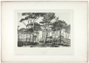 Walka w Pamfili, z Souvenirs of Italy: Rome Expedition autorstwa Denis Auguste Marie Raffet