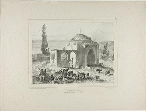 Grobowiec Mariah, Bachtcheh-Seraï, Krym, 21 sierpnia 1837 r. autorstwa Denis Auguste Marie Raffet