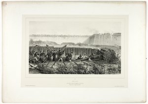 Sapping w pełnym rozkwicie, z Souvenirs of Italy: Expedition from Rome autorstwa Denis Auguste Marie Raffet