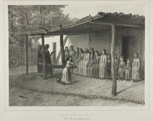 Szkoła dla młodych tatarskich dziewcząt autorstwa Denis Auguste Marie Raffet