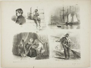Arkusz szkiców autorstwa Denis Auguste Marie Raffet