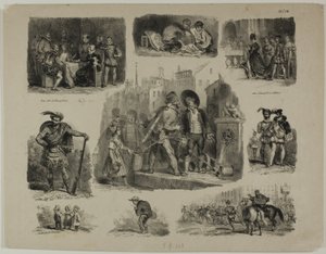Arkusz szkiców autorstwa Denis Auguste Marie Raffet