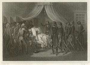 Śmierć generała Hoche autorstwa Denis Auguste Marie Raffet