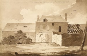 „Nr 5 Dom du Gourmon z Lasu na Lewicy”, 1815 (wc i ołówek na papierze)