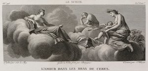 Denis-Sébastien Leroy, Antoine-Claude-François Villerey et Chataigner - Miłość w ramionach Ceres, według Eustache Le Sueur - 1802-1815 autorstwa Denis Sebastien Leroy