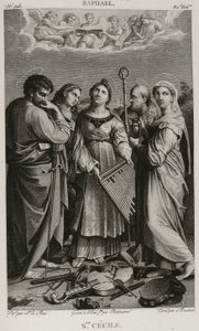 Denis-Sébastien Leroy, Chataigner i Bovinet - Święta Cecylia według Rafaela - 1802-1815 autorstwa Denis Sebastien Leroy