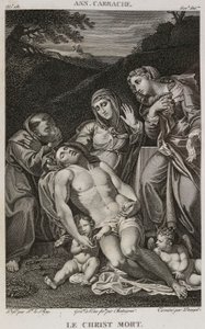 Denis-Sébastien Leroy, Chataigner i Dennel - Martwy Chrystus według Annibale Carracciego - 1802-1815 autorstwa Denis Sebastien Leroy