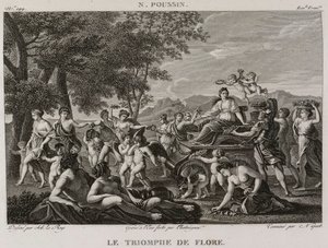 Denis-Sébastien Leroy, Chataigner i Niquet - Triumf Flory, według Nicolasa Poussina - 1802-1815 autorstwa Denis Sebastien Leroy
