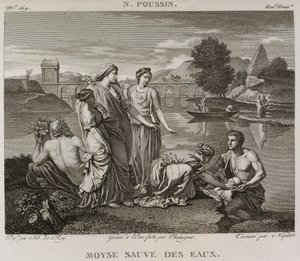 Denis-Sébastien Leroy, Chataigner i Niquet - Mojżesz ocalony z wód, według Nicolasa Poussina - 1802-1815 autorstwa Denis Sebastien Leroy