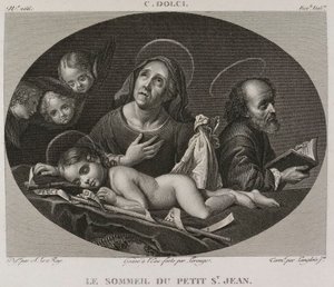 Denis-Sébastien Leroy, Lerouge et Langlois jeune - Sen małego świętego Jana, według Carlo Dolci - 1802-1815 autorstwa Denis Sebastien Leroy