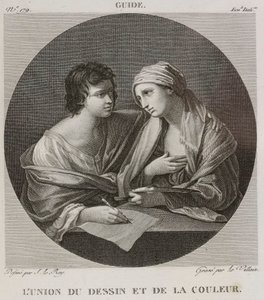 Denis-Sébastien Leroy i Le Villain - Związek rysunku i koloru, według Guido Reni - 1802-1815 autorstwa Denis Sebastien Leroy