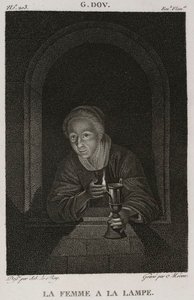 Denis-Sébastien Leroy et Mécou - Kobieta z lampą, według Gerrita Dou - 1802-1815