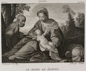 Denis-Sébastien Leroy et Ribault - Odpoczynek w Egipcie, według Guido Reni - 1802-1815 autorstwa Denis Sebastien Leroy