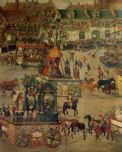 Ommeganck w Brukseli 31 maja 1615: szczegół triumfu Izabeli Hiszpańskiej
