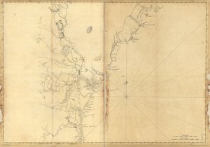 (Wybrzeże Nowej Anglii od Cape Elizabeth, Me. do Newburyport, Mass. LOC 77693969 autorstwa Joseph F. W. Des Barres