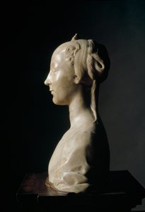 Popiersie młodej damy Marmurowa rzeźba Desiderio da Settignano (ok.1430-1464) wym.146 cm Florencja, Muzeum Narodowe Bargello