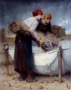 Zbieracze maku Obraz Desire Laugee (1823-1896) 1882 Ndz. 0,73x0,95 m Rouen, Muzeum Sztuk Pięknych autorstwa Desire Francois Laugee