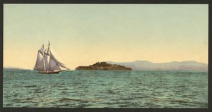 Alcatraz i Golden Gate, San Francisco autorstwa Detroit Photographic Co.