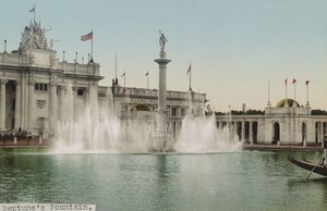 Fontanna Neptuna, Wystawa Trans-Mississippi, 1898 autorstwa Detroit Photographic Co.