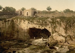 Groby królewskie, Jerozolima, Ziemia Święta, ok. 1890-ok. 1900 (odbitka fotochromowa)