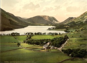 Buttermere i Crummock Water, Kraina Jezior, Anglia, ok. 1900 autorstwa Detroit Publishing Co.