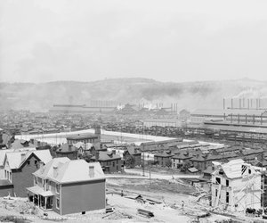 Carnegie Steel Plant, Homestead, Pensylwania, ok. 1905 autorstwa Detroit Publishing Co.
